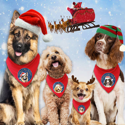 Cocker Spaniel Design Santa's Little Helper Dog Bandana