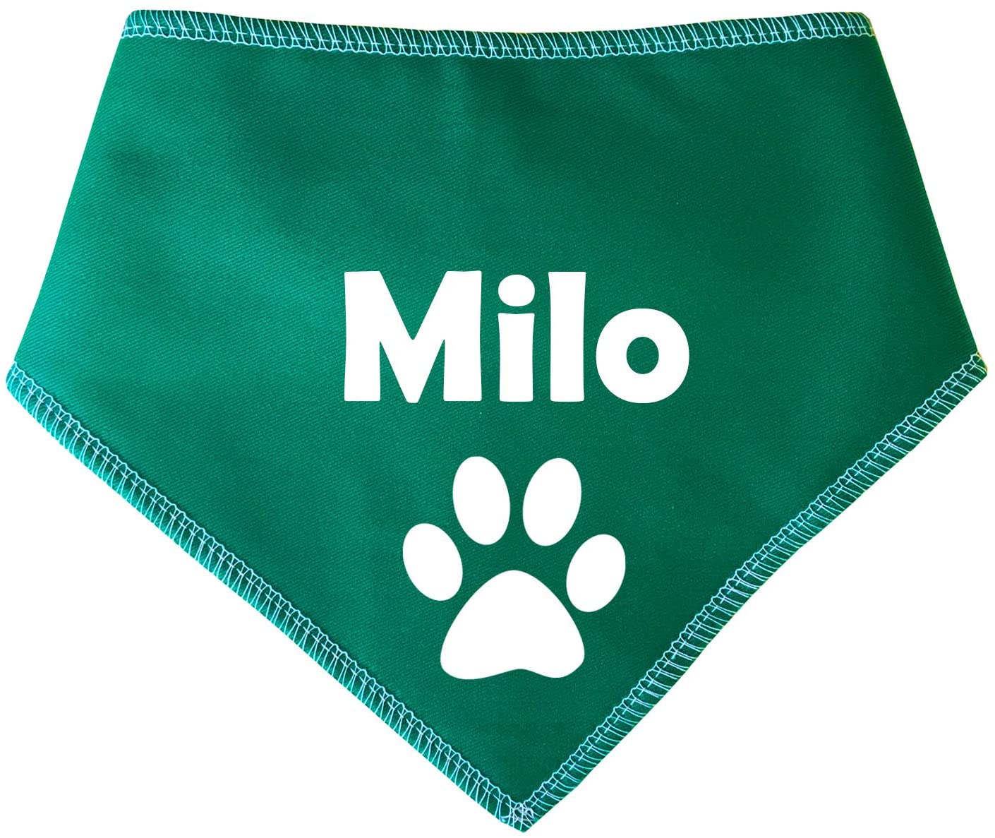 GREEN Paw Any Wording Or Name Dog Bandana