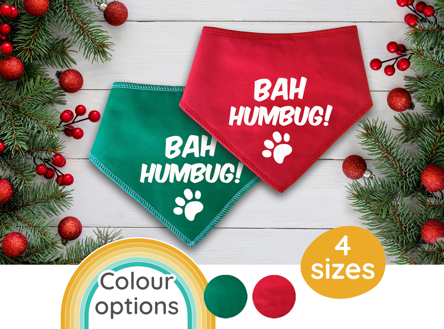 Bah Humbug Scrooge Dog Bandana