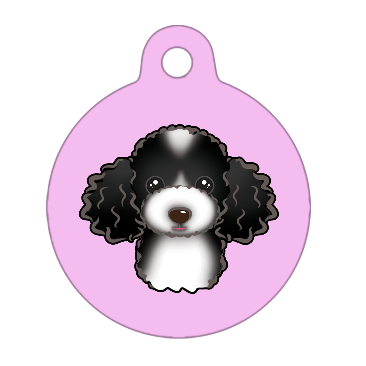 19mm Diameter Tiny Size - Poodle Design