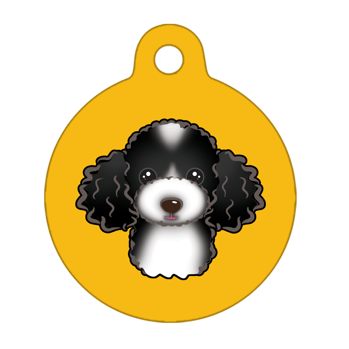 25mm Diameter Small Size - Poodle Design