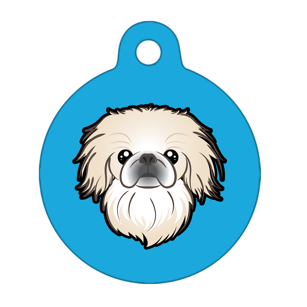 19mm Diameter Tiny Size - Pekingese Dog