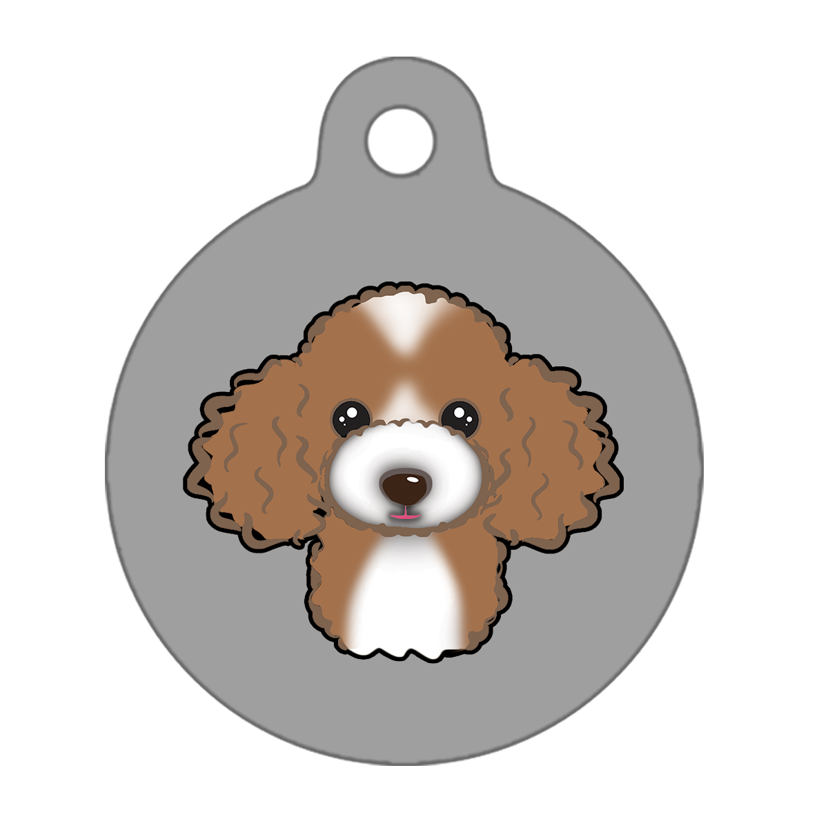 25mm Diameter Small Size - Poodle Design