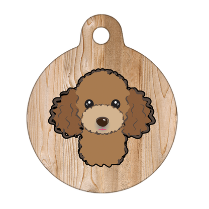 38mm Diameter Large Size - Poodle Design