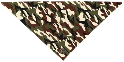 The Colchester - Camo Green Tied Dog Bandana