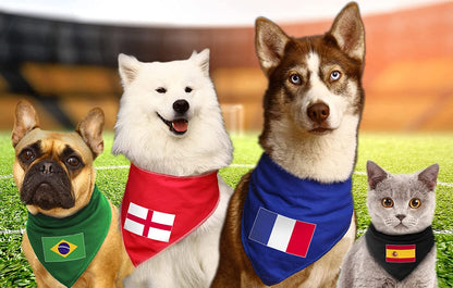 Denmark Flag Dog Bandana