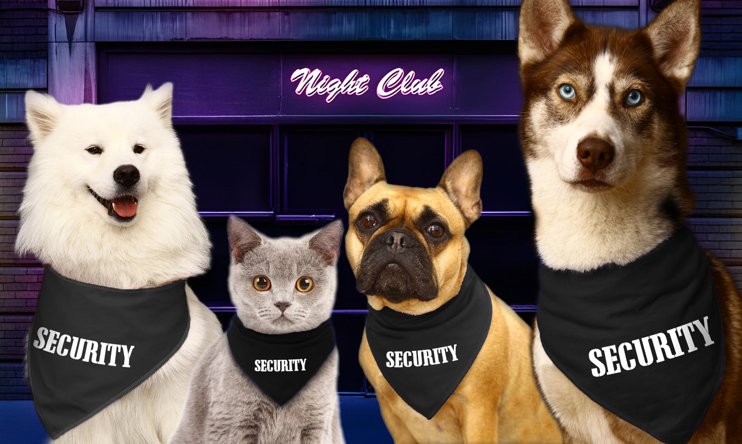 Security Bouncer Dog Bandana