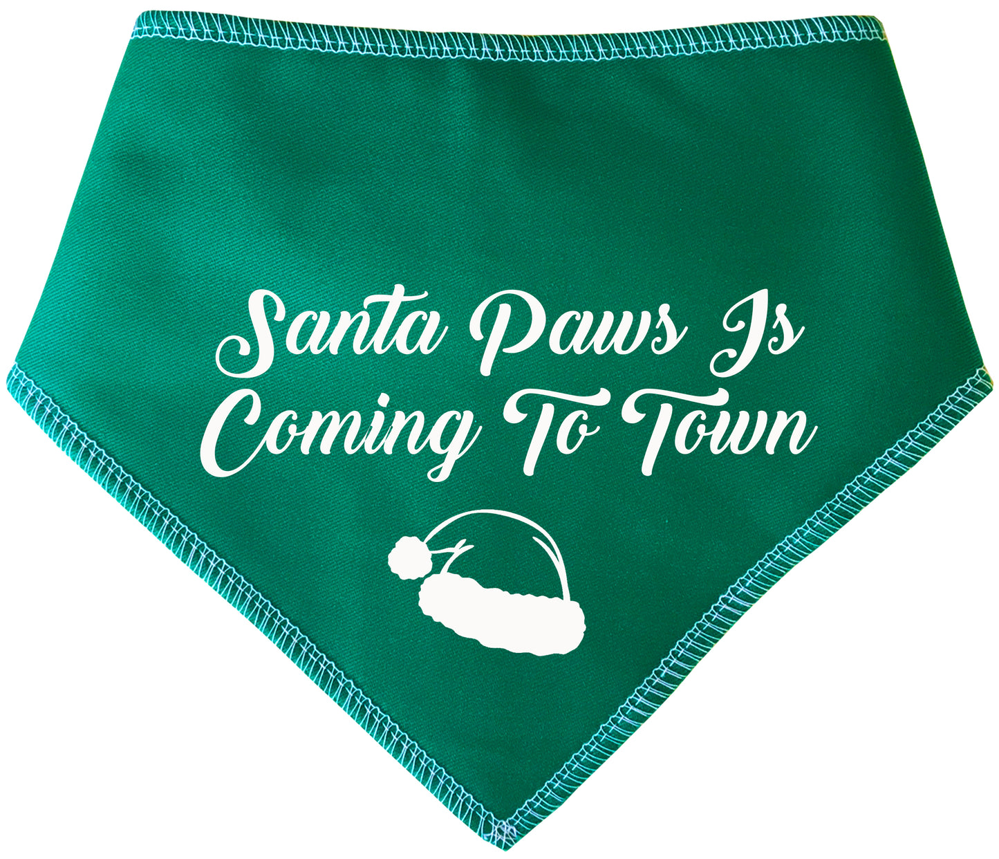 Santa Paws Is Coming To Town Dog Bandana