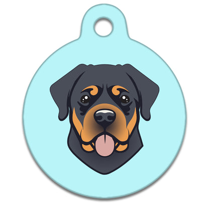 19mm Diameter Tiny Size - Rottweiler Dog