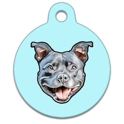 38mm Diameter Large Size - Staffie Dog