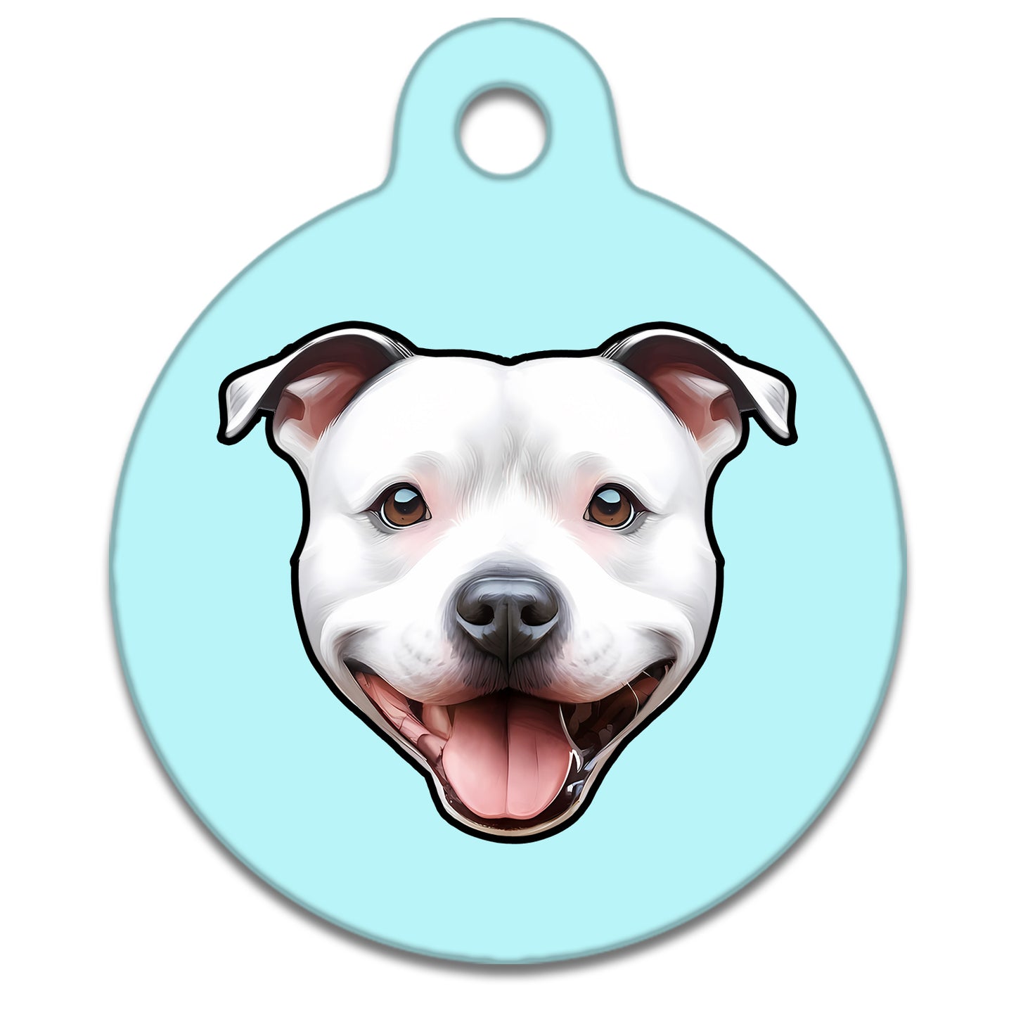 38mm Diameter Large Size - Staffie Dog