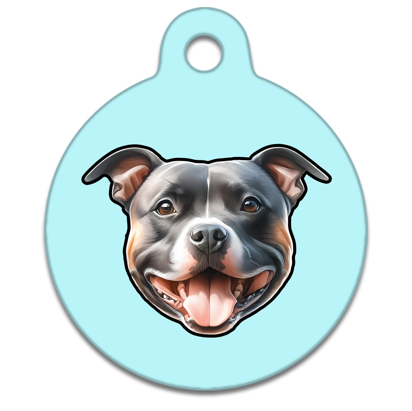 38mm Diameter Large Size - Staffie Dog