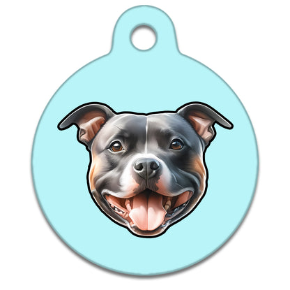 38mm Diameter Large Size - Staffie Dog