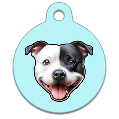 38mm Diameter Large Size - Staffie Dog