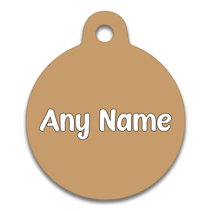 Tan - Pet ID Tag