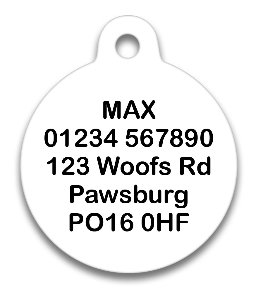 Please Do Not Feed Stop Sign - Pet ID Tag