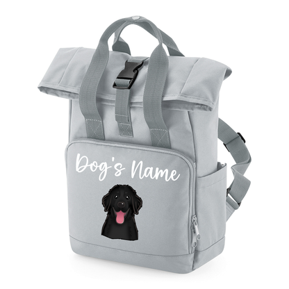 Travel Rucksack 9 Litres Grey Any Breed Backpack With Custom Personalised Dog Name