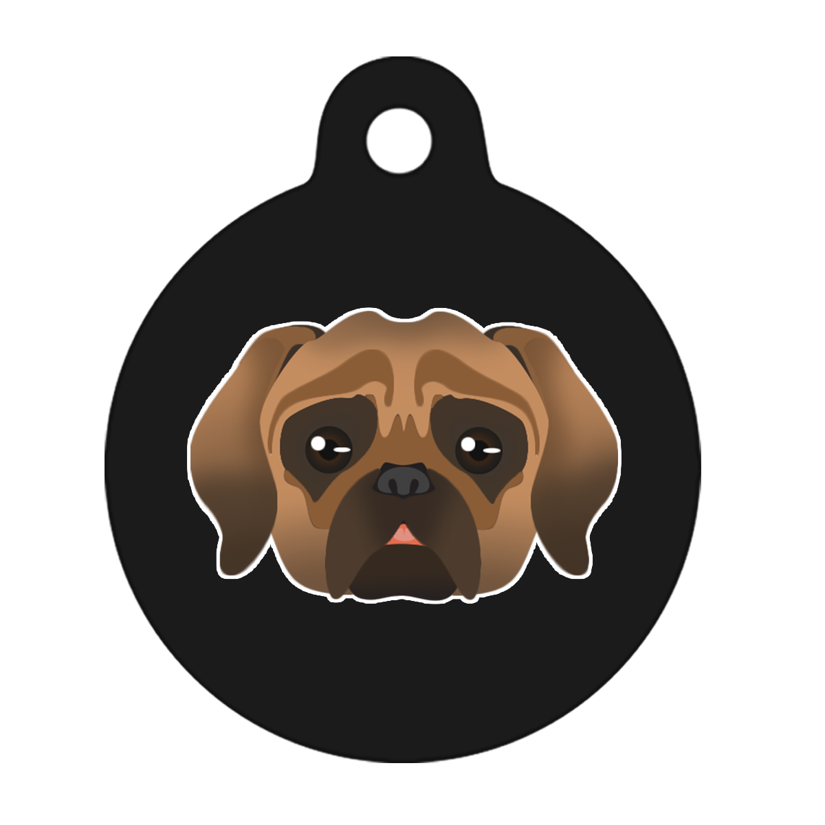 25mm Diameter Small Size - Puggle Dog