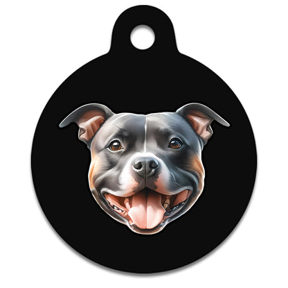 38mm Diameter Large Size - Staffie Dog