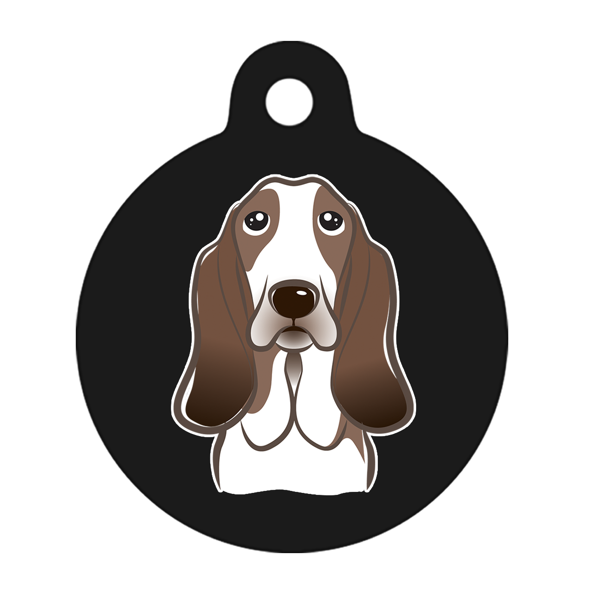 38mm Diameter Large Size - Basset Hound Dog