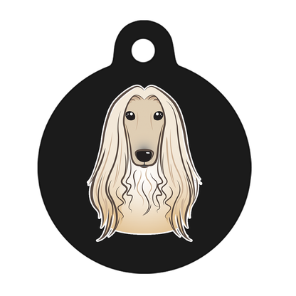 38mm Diameter Large Size - Afghan Hound Dog