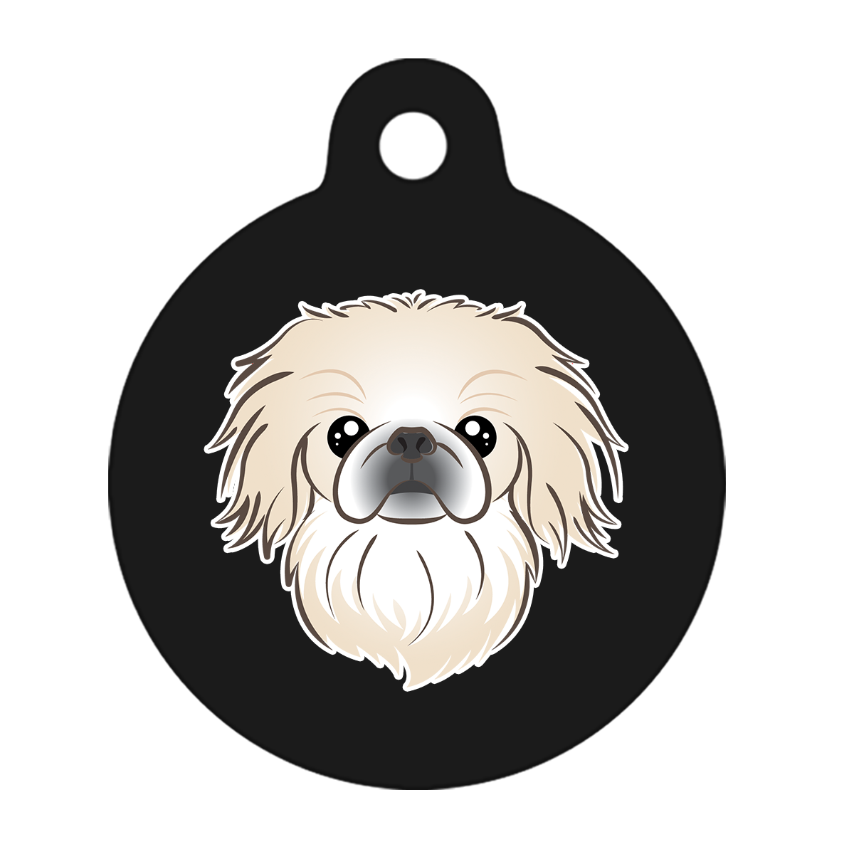 38mm Diameter Large Size - Pekingese Dog