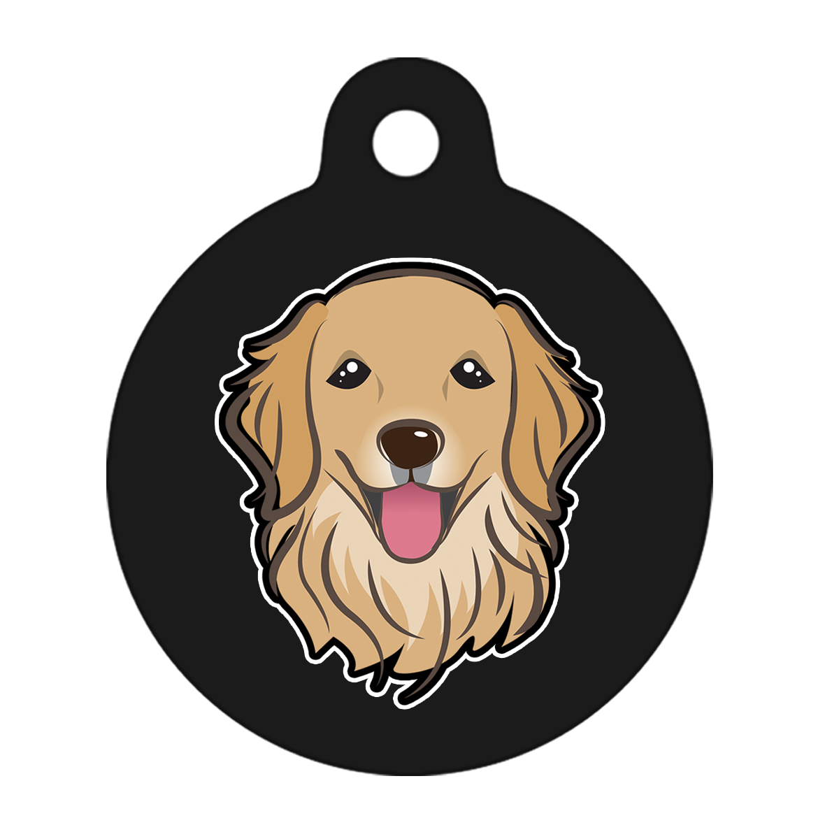 38mm Diameter Large Size - Golden Retriever Dog