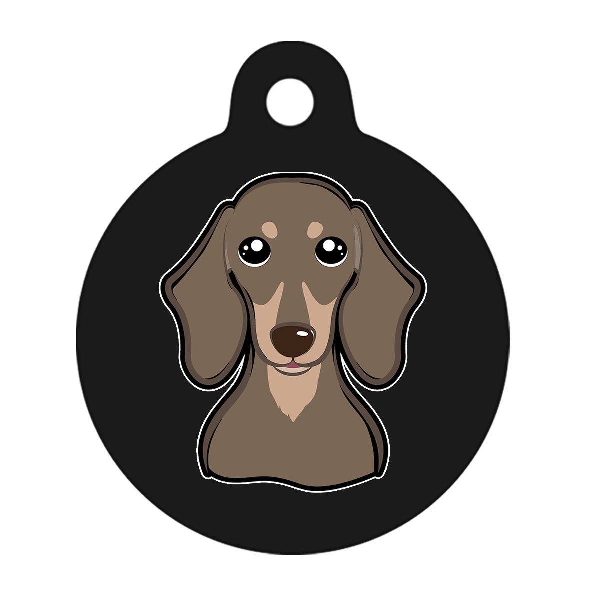 38mm Diameter Large Size - Dachshund Dog