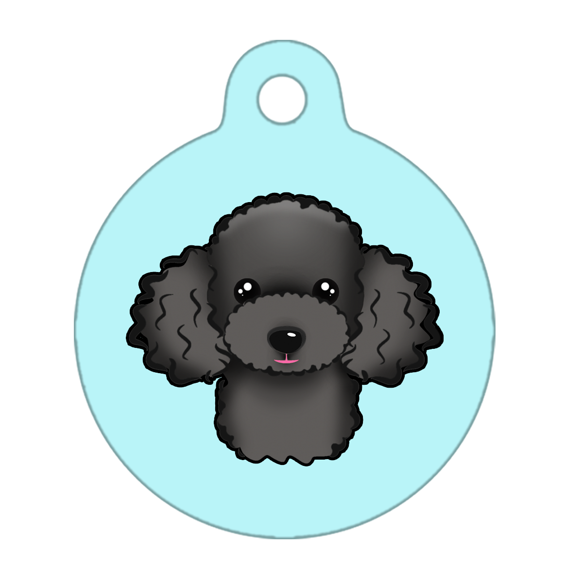 38mm Diameter Large Size - Poodle Design