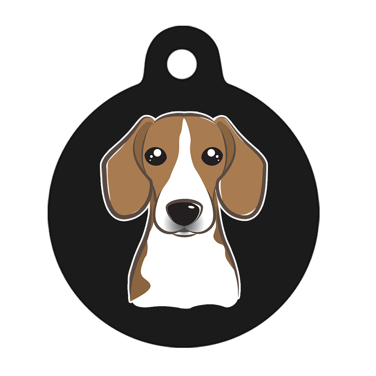 19mm Diameter Tiny Size - Beagle Dog