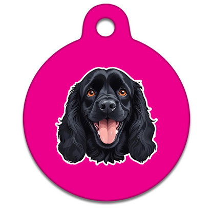 38mm Diameter Large Size - Cocker Spaniel Design