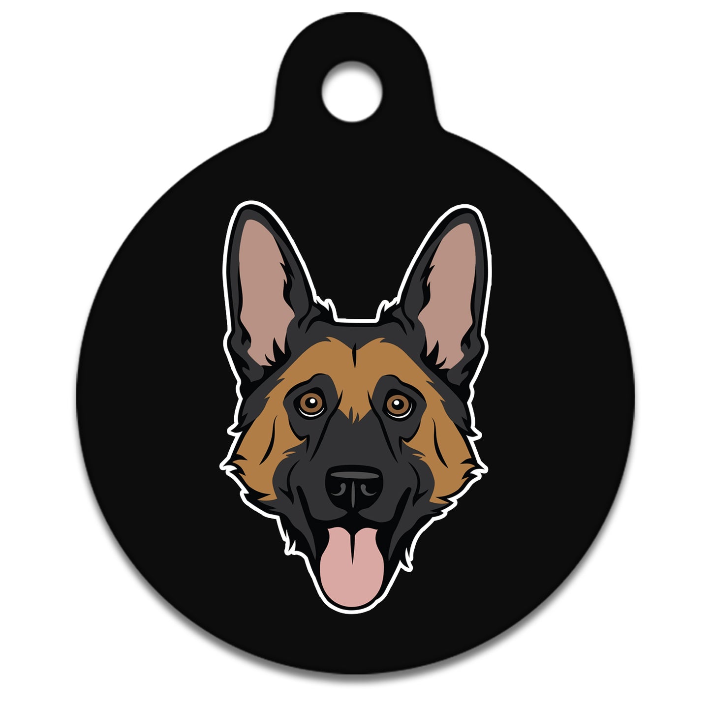 19mm Diameter Tiny Size - German Shepherd Dog