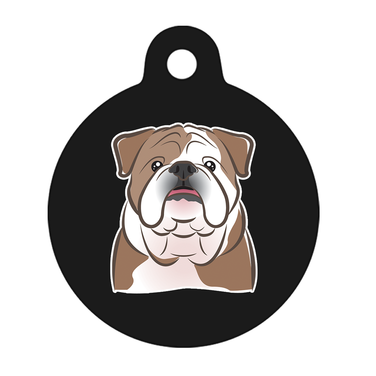 25mm Diameter Small Size - Bulldog Dog