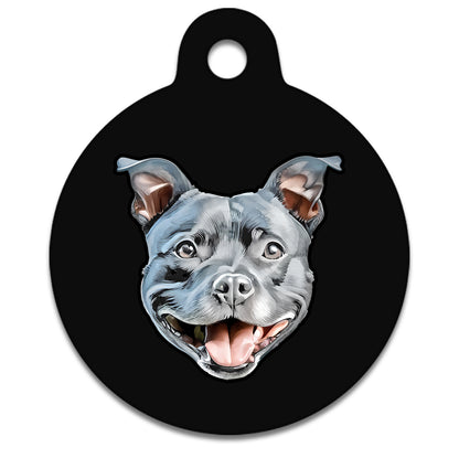 38mm Diameter Large Size - Staffie Dog