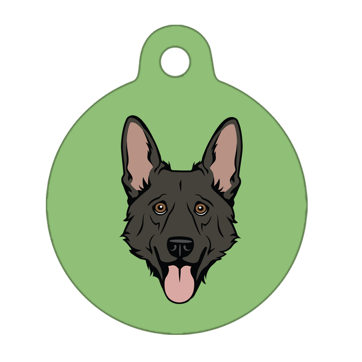 19mm Diameter Tiny Size - German Shepherd Dog