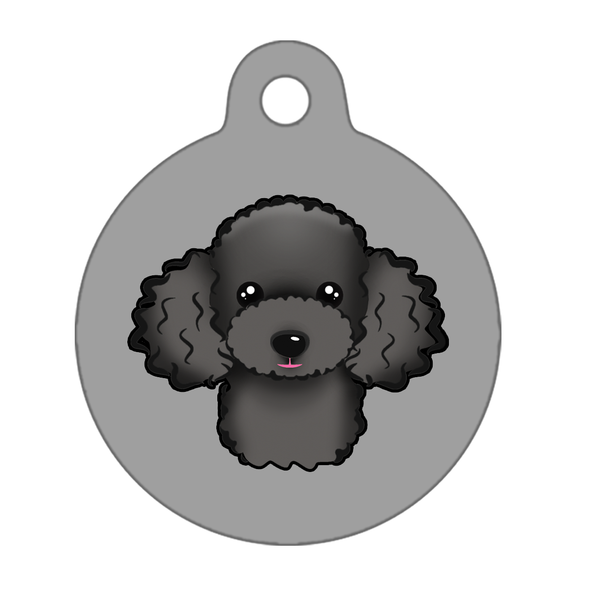 38mm Diameter Large Size - Poodle Design