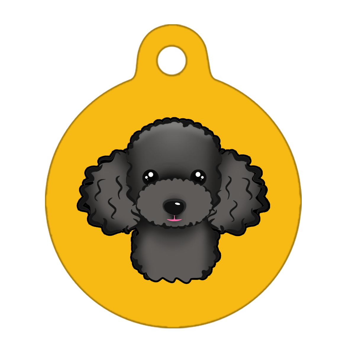 38mm Diameter Large Size - Poodle Design