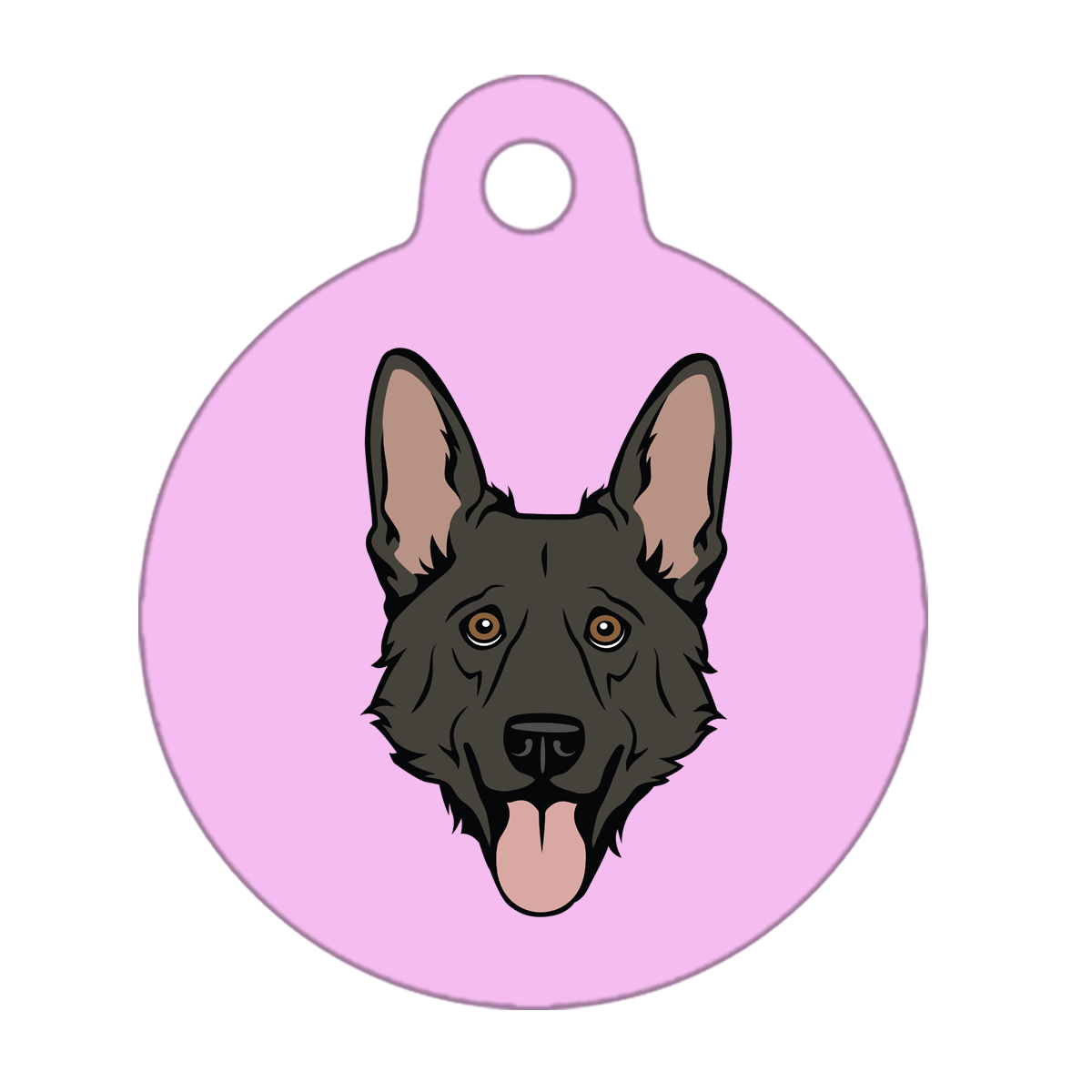 19mm Diameter Tiny Size - German Shepherd Dog