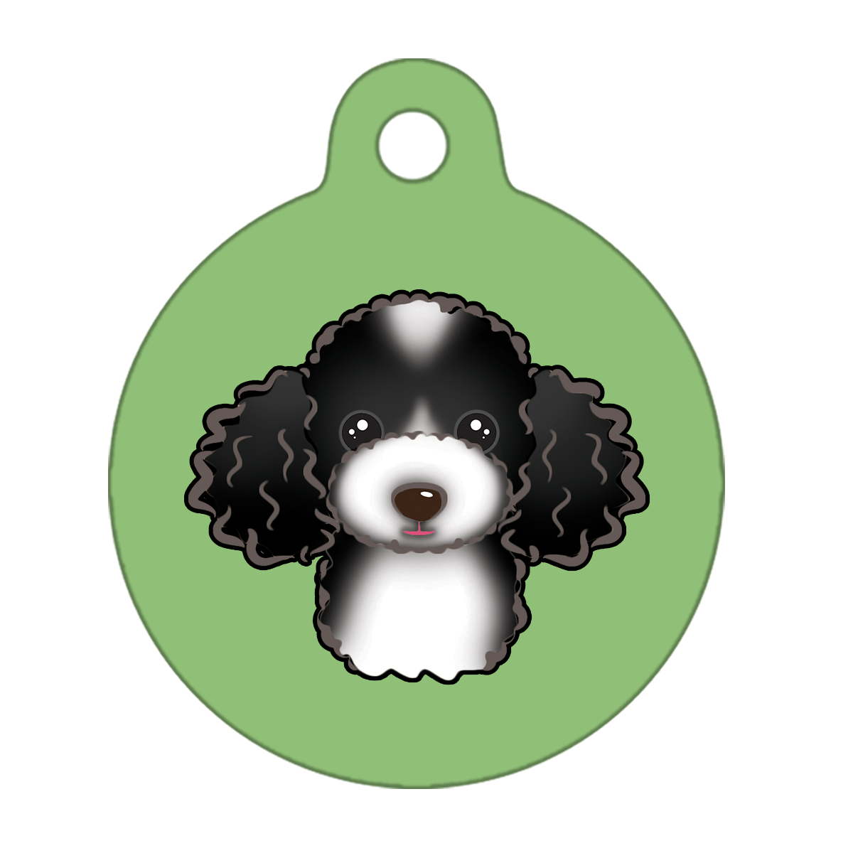 25mm Diameter Small Size - Poodle Design