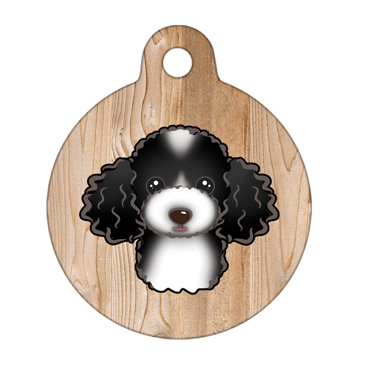 19mm Diameter Tiny Size - Poodle Design