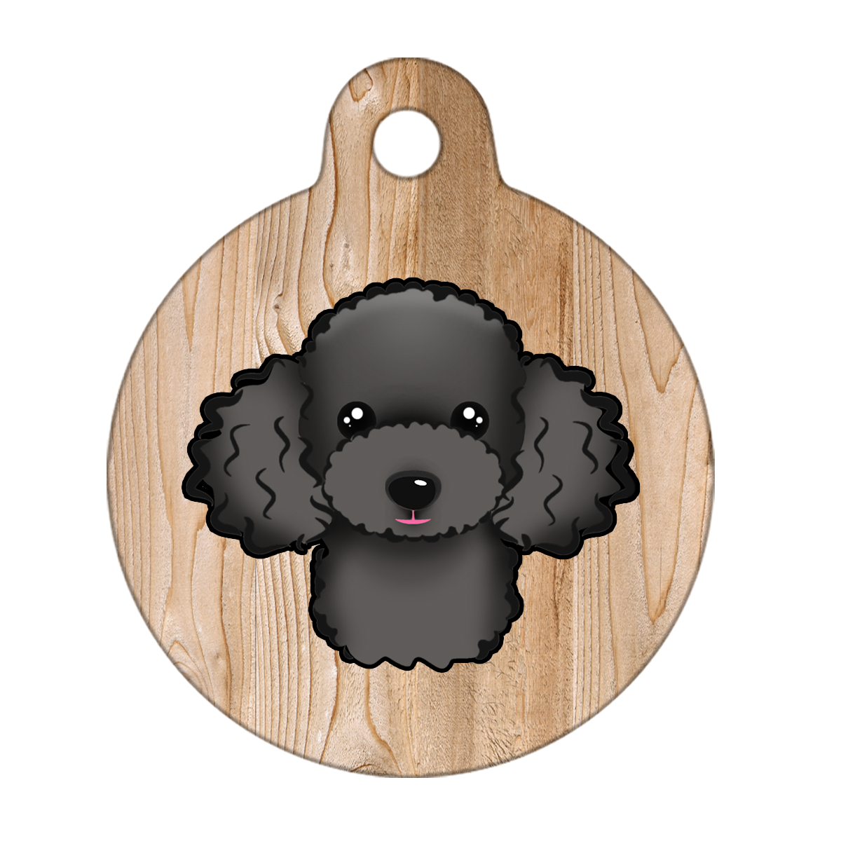 38mm Diameter Large Size - Poodle Design