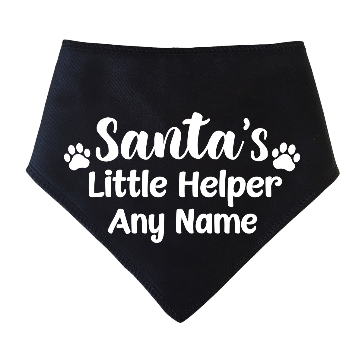 Santa's Little Helper Personalised Dog Bandana