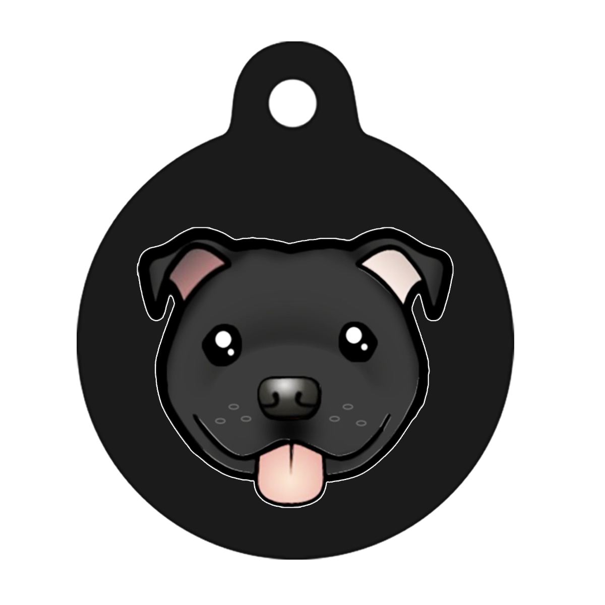 38mm Diameter Large Size - Staffie Cartoon Dog