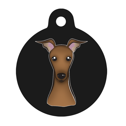 25mm Diameter Small Size - Whippet Dog