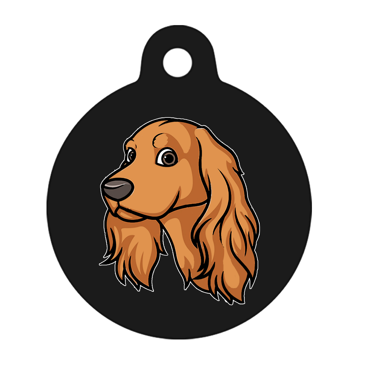 19mm Diameter Tiny Size - Cocker Spaniel Design