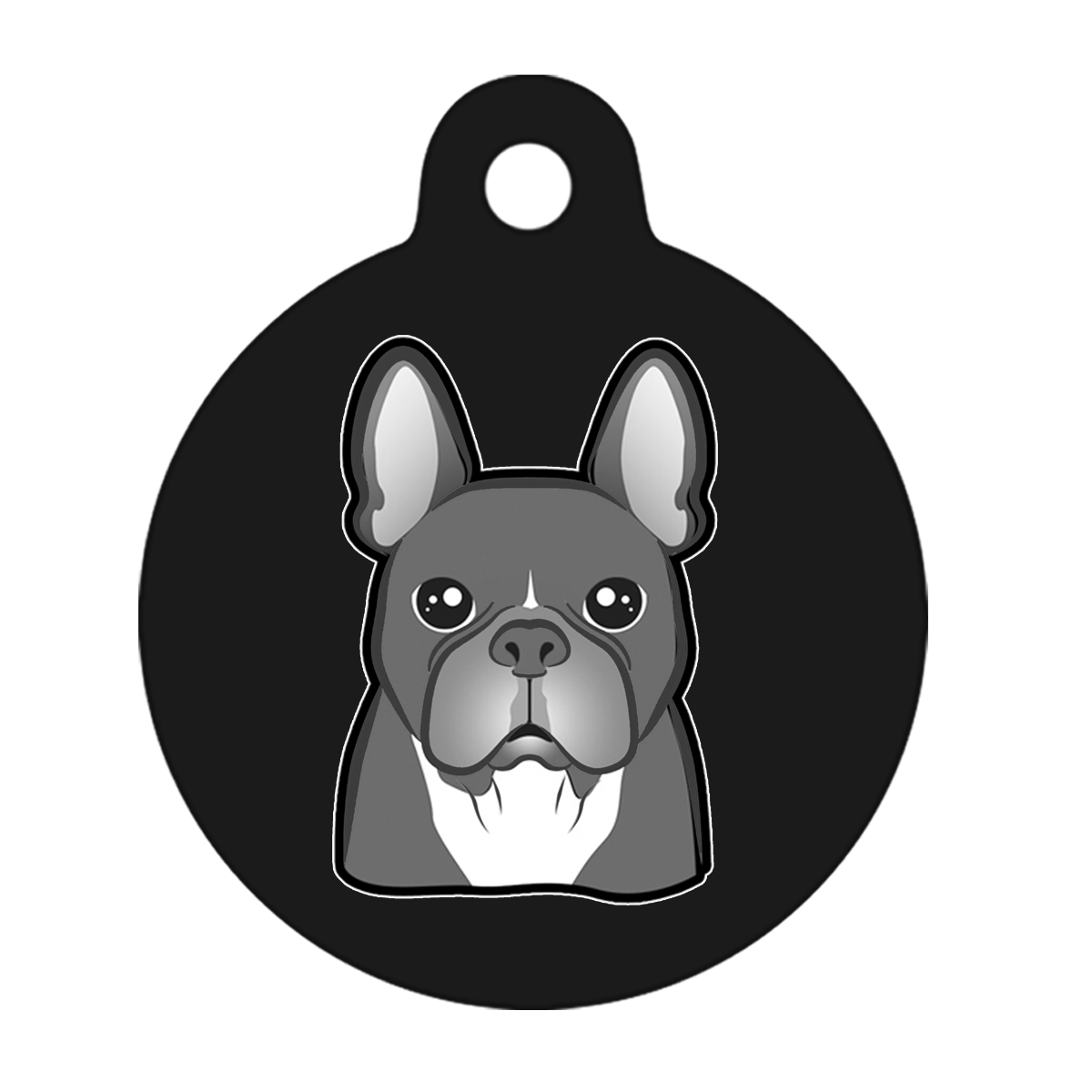 38mm Diameter Large Size - French Bulldog Design