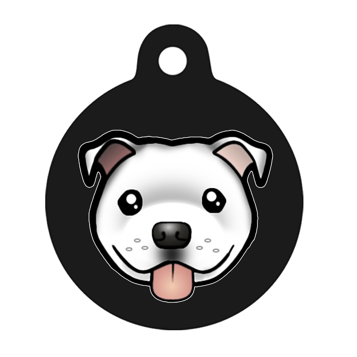 25mm Diameter Small Size - Staffie Cartoon Dog