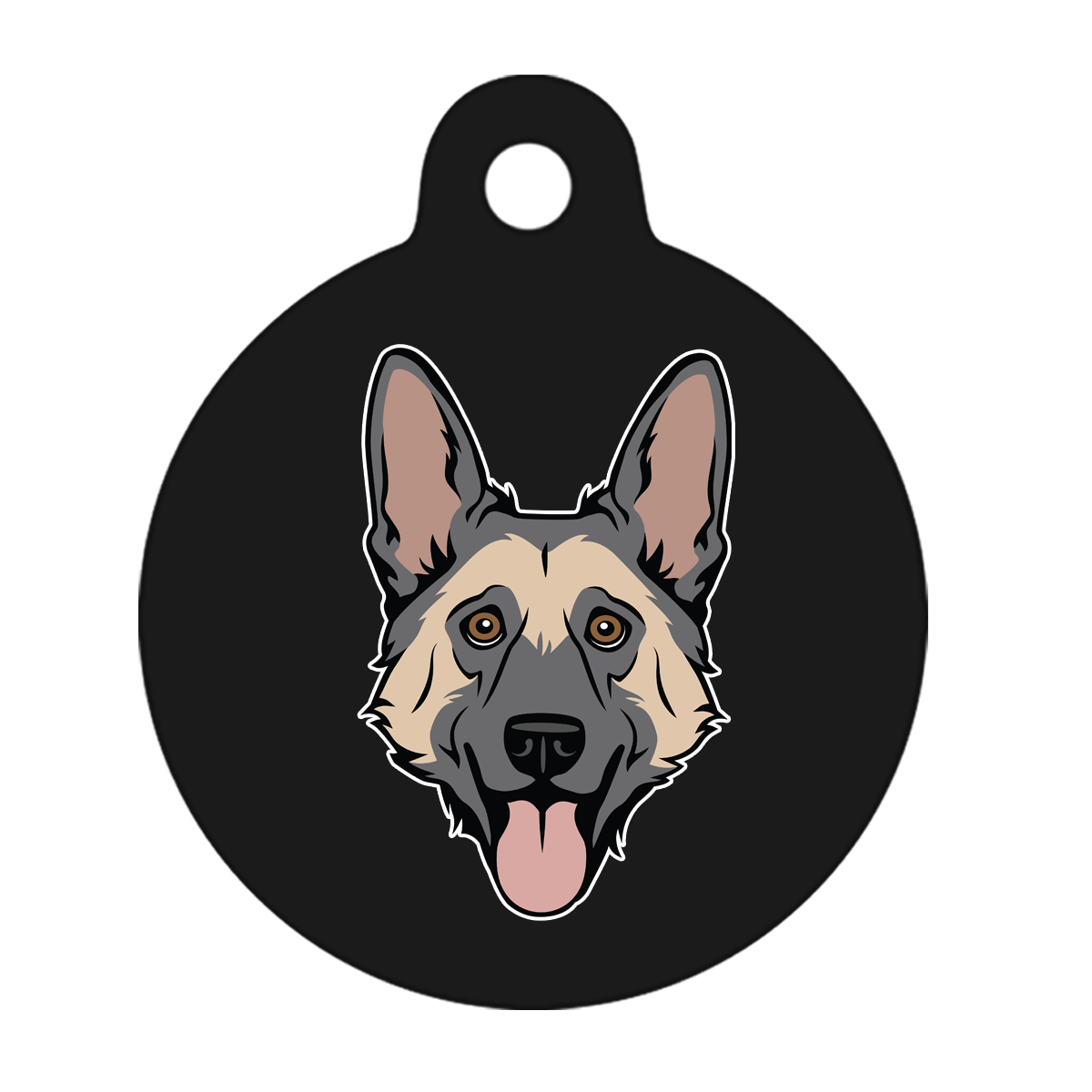 19mm Diameter Tiny Size - German Shepherd Dog