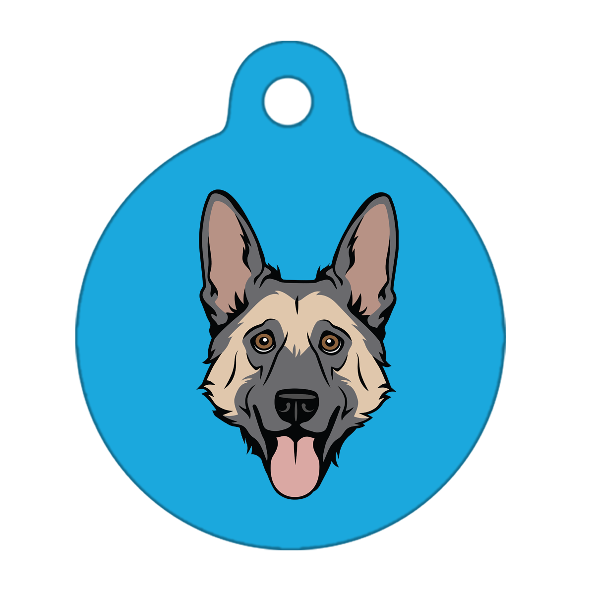 19mm Diameter Tiny Size - German Shepherd Dog