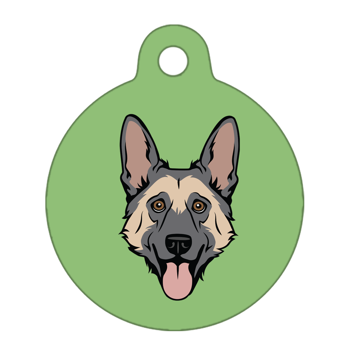 19mm Diameter Tiny Size - German Shepherd Dog